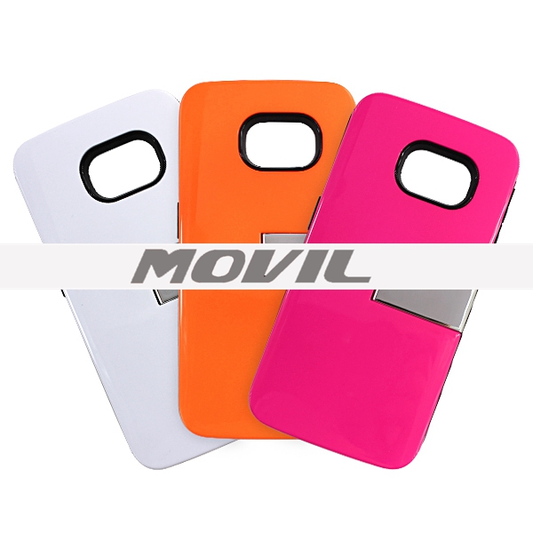 NP-2595 Tarjeta y Barniz Funda TPU PC para Samsung para Galaxy S6 edge-0